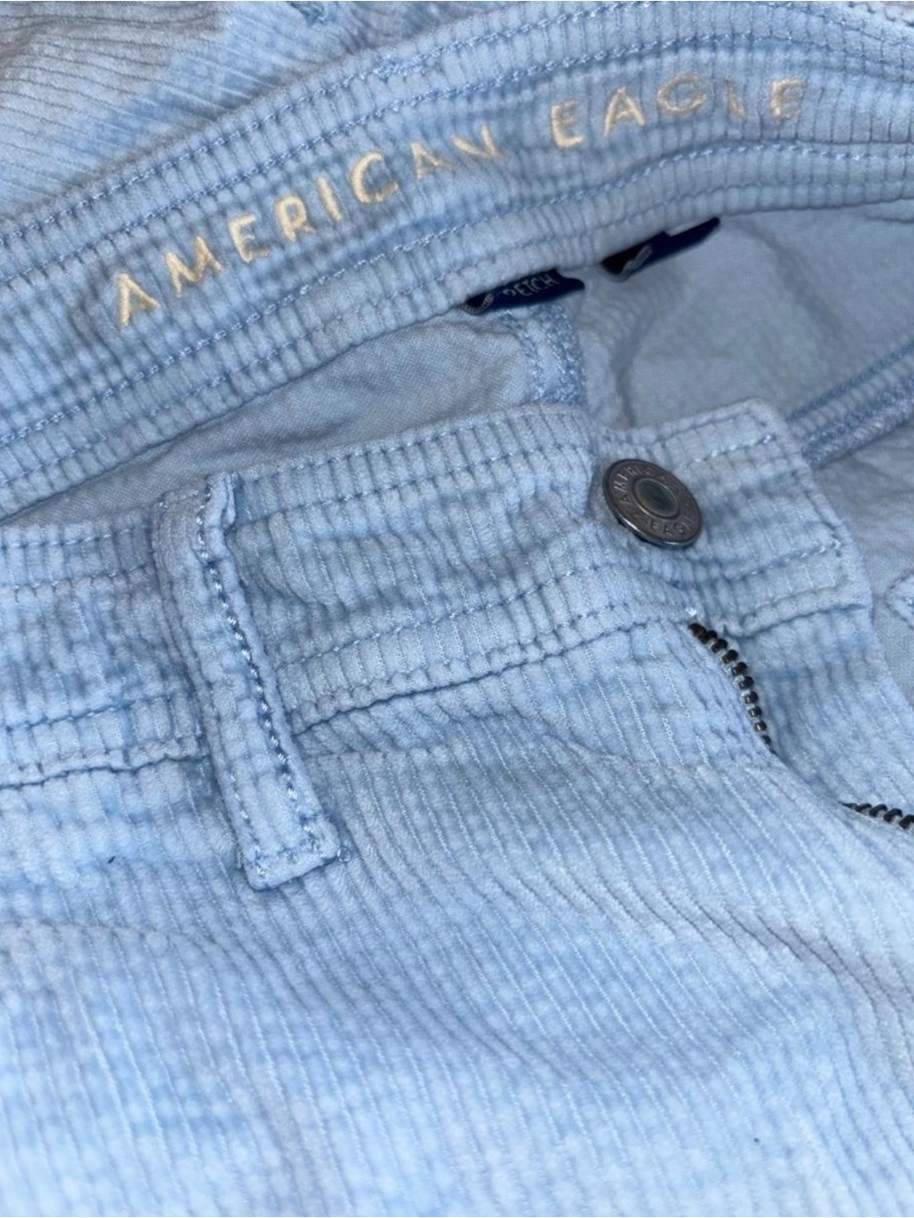 American Eagle Outfitters Light Blue Corduroy woman’s wide leg pants